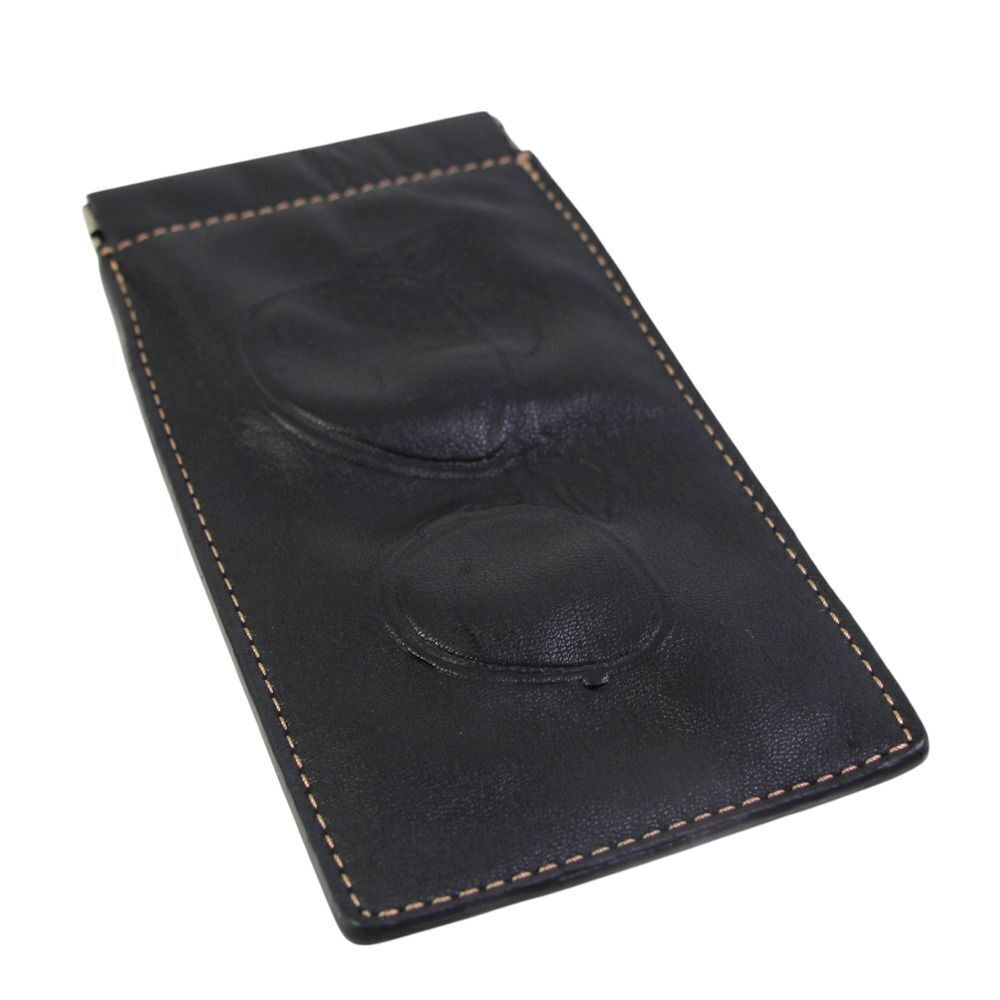 Fossil BLACK GENUINE LEATHER GLASSES SUNGLASSES CASE Sz 7"x3.5" - Picture 5 of 9